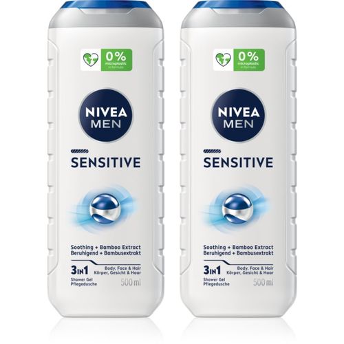 MEN Sensitive gel de ducha para cabello y cuerpo formato ahorro - Nivea - Modalova