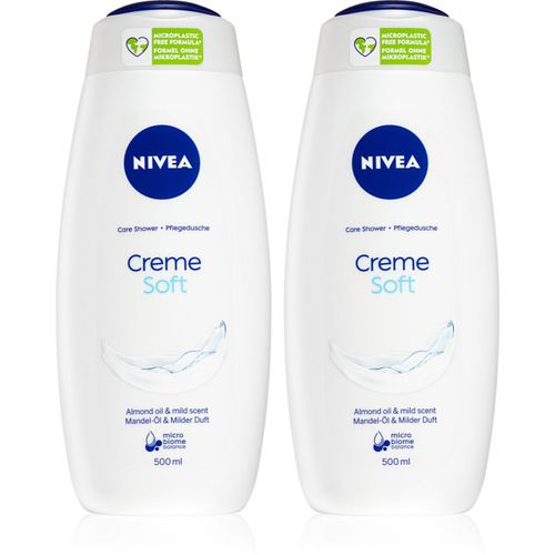 Creme Soft gel de ducha para cuidar la piel formato ahorro 2 x 500 ml - Nivea - Modalova