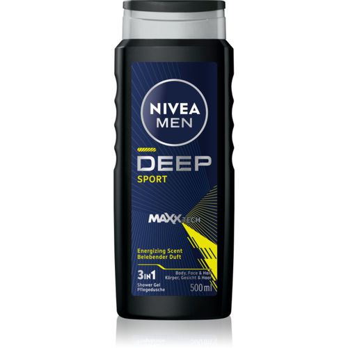 MEN Deep Sport gel doccia energizzante per uomo 500 ml - Nivea - Modalova