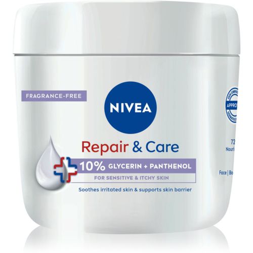 Repair & Care Sensitive nährende und regenerierende Creme für trockene und empfindliche Haut 400 ml - Nivea - Modalova