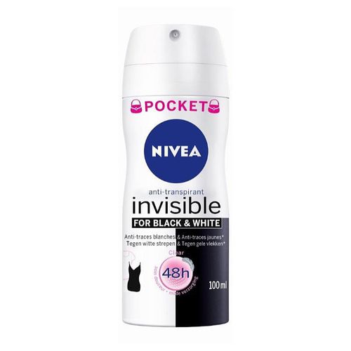 Invisible Black & White Clear Antiperspirant im Spray für Damen 100 ml - Nivea - Modalova
