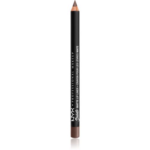 Suede Matte Lip Liner lápiz de labios mate tono 21 Brooklyn Thorn 1 g - NYX Professional Makeup - Modalova