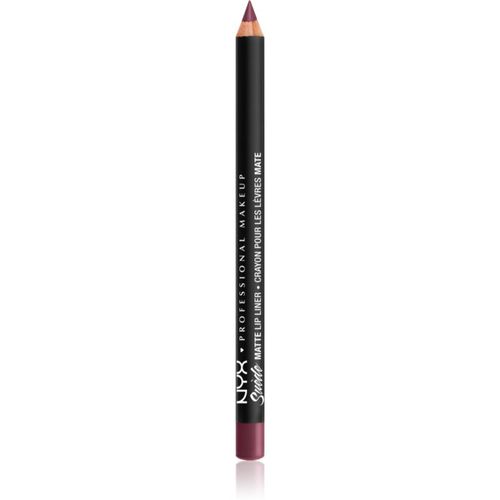 Suede Matte Lip Liner lápiz de labios mate tono 35 Prune 1 g - NYX Professional Makeup - Modalova