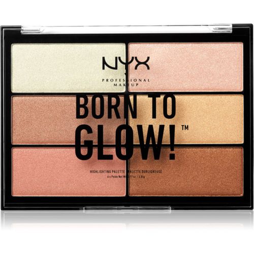 Born To Glow paleta de iluminadores tono 01 6x4,8 g - NYX Professional Makeup - Modalova