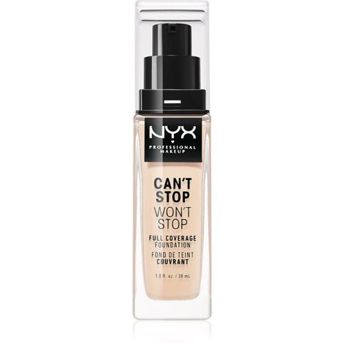 Can't Stop Won't Stop Full Coverage Foundation base de cobertura total tono 03 Porcelain 30 ml - NYX Professional Makeup - Modalova