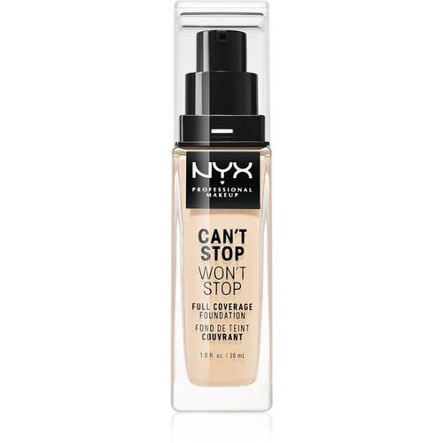 Can't Stop Won't Stop Full Coverage Foundation base de cobertura total tono 02 Alabaster 30 ml - NYX Professional Makeup - Modalova