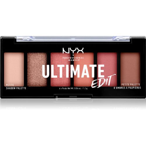 Ultimate Edit Petite Shadow paleta de sombras de ojos tono 01 Warm Neutrals 6x1.2 g - NYX Professional Makeup - Modalova