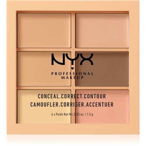 Conceal. Correct. Contour Konturen- und Concealer-Palette Farbton 01 Light 6 x 1.5 g - NYX Professional Makeup - Modalova