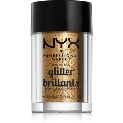 Face & Body Glitter Brillants Glitter für Körper und Gesicht Farbton 08 Bronze 2.5 g - NYX Professional Makeup - Modalova