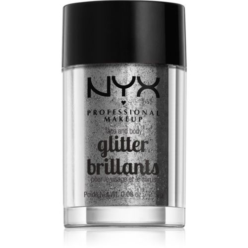 Face & Body Glitter Brillants glitter para cuerpo y rostro tono 10 Silver 2.5 g - NYX Professional Makeup - Modalova