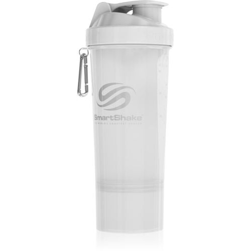 Slim coctelera deportiva + depósito color Pure White 500 ml - Smartshake - Modalova