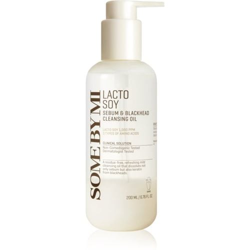 Lacto Soy Sebum & Blackhead Cleansing Oil olio detergente delicato per pelli sensibili 200 ml - Some By Mi - Modalova