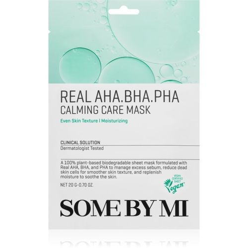 Clinical Solution AHA∙BHA∙PHA Calming Care Mask Beruhigende Tuchmaske für unreine Haut 20 g - Some By Mi - Modalova