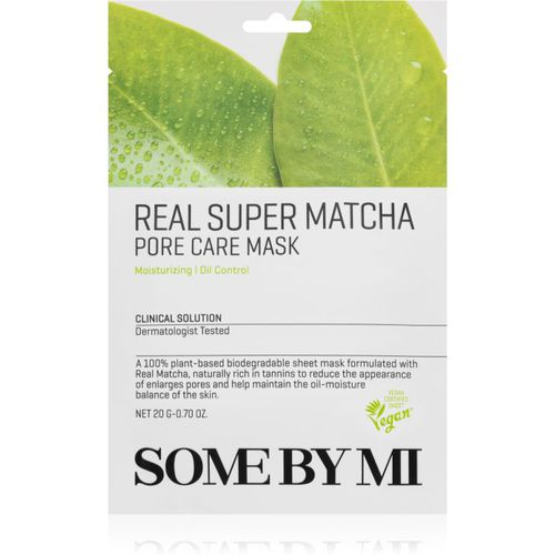 Clinical Solution Super Matcha Pore Care Mask mascarilla de tela nutritiva para cerrar los poros y matificar la piel 20 g - Some By Mi - Modalova