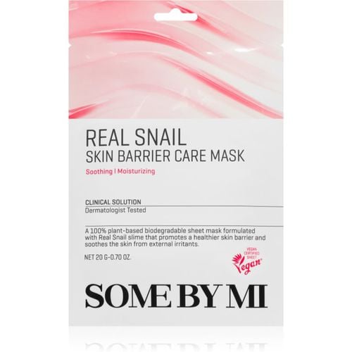 Clinical Solution Snail Skin Barrier Care Mask maschera in tessuto rinforzante per la rigenerazione della pelle 20 g - Some By Mi - Modalova