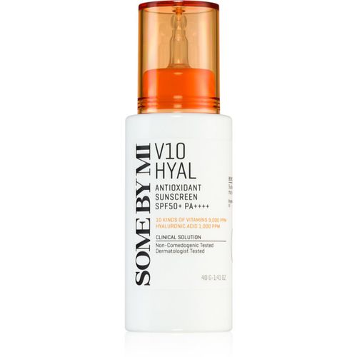 V10 Hyal Antioxidant Sunscreen crema lenitiva e protettiva intensa SPF 50+ 40 ml - Some By Mi - Modalova