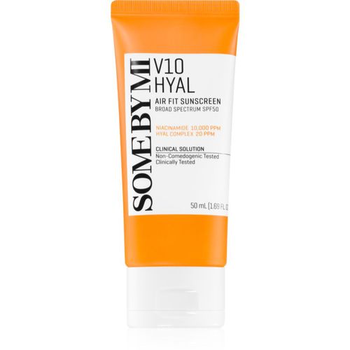 V10 Hyal Air Fit Sunscreen crema facial protectora con textura ligera SPF 50+ 50 ml - Some By Mi - Modalova