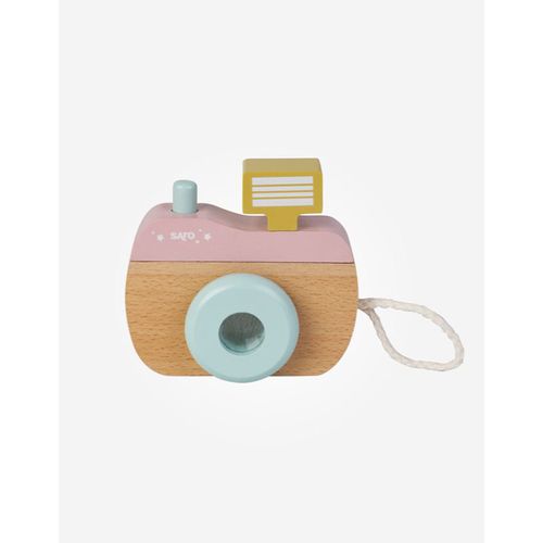 Wooden Camera macchina fotografica in legno 24 m+ Pink 1 pz - Saro Baby - Modalova