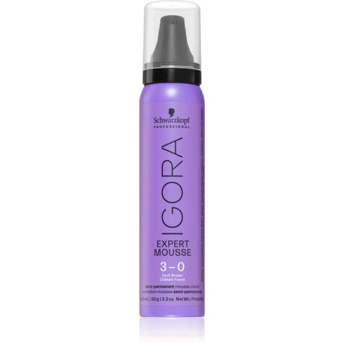 IGORA Expert Mousse schiuma colorante per capelli colore 3-0 Dark Brown Natural 100 ml - Schwarzkopf Professional - Modalova