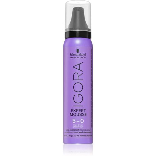 IGORA Expert Mousse schiuma colorante per capelli colore 5-0 Light Brown Natural 100 ml - Schwarzkopf Professional - Modalova