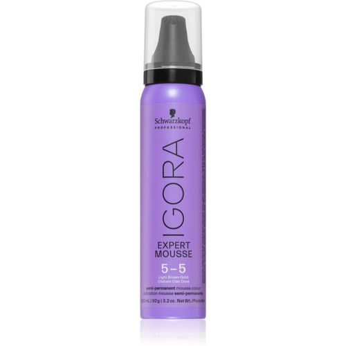 IGORA Expert Mousse schiuma colorante per capelli colore 5-5 Light Brown Gold 100 ml - Schwarzkopf Professional - Modalova