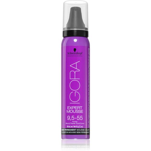 IGORA Expert Mousse Schaumtönung für das Haar Farbton 9,5-55 Honey 100 ml - Schwarzkopf Professional - Modalova