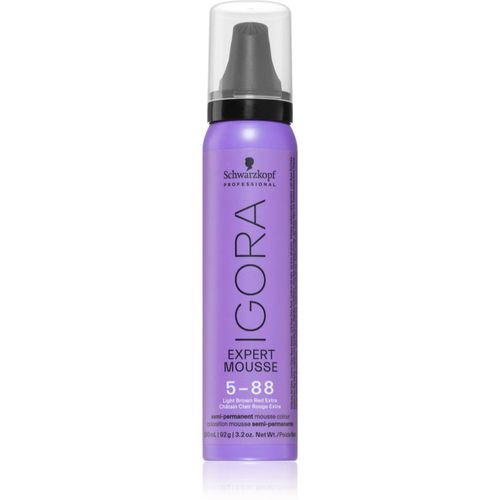 IGORA Expert Mousse schiuma colorante per capelli colore 5-88 Light Brown Red Extra 100 ml - Schwarzkopf Professional - Modalova