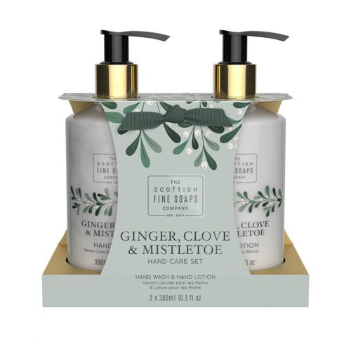 Ginger, Clove & Mistletoe Hand Care Set lote de regalo (para manos) - Scottish Fine Soaps - Modalova