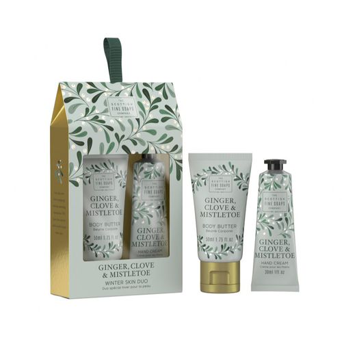 Ginger, Clove & Mistletoe Winter Skin Duo confezione regalo (per il corpo) - Scottish Fine Soaps - Modalova