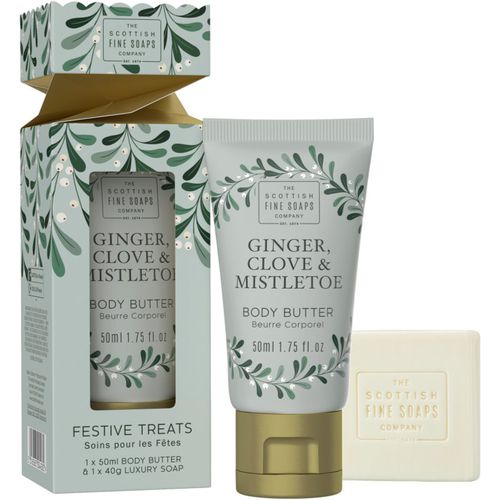 Ginger, Clove & Mistletoe Festive Treats lote de regalo (para el cuerpo) mini - Scottish Fine Soaps - Modalova