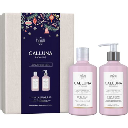 Calluna Botanicals Luxury Festive Duo confezione regalo Vanilla&Rose(per il corpo) - Scottish Fine Soaps - Modalova