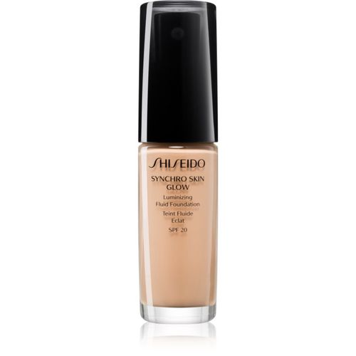 Synchro Skin Glow Luminizing Fluid Foundation fondotinta illuminante SPF 20 colore Neutral 3 30 ml - Shiseido - Modalova