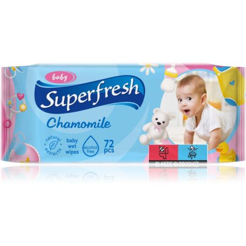 Baby Chamomile salviette umidificate per bambini per pelli sensibili 72 pz - Superfresh - Modalova