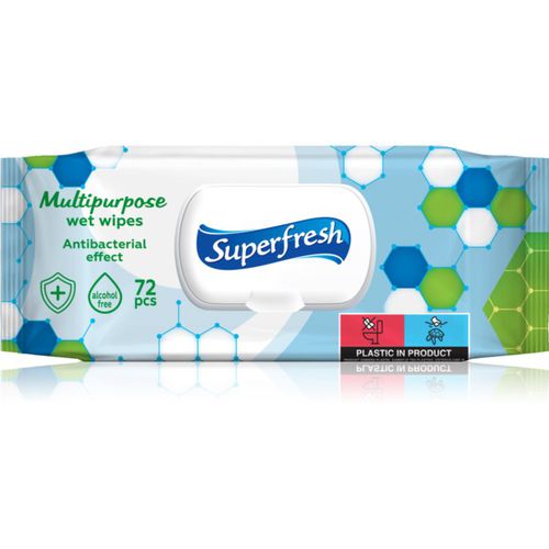 Multipurpose toallitas húmedas con ingrediente antibacteriano 72 ud - Superfresh - Modalova