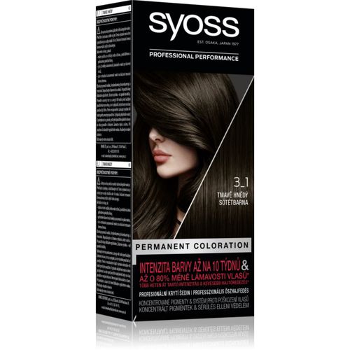 Color tinta permanente per capelli colore 3-1 Dark Brown 2x50 ml - Syoss - Modalova