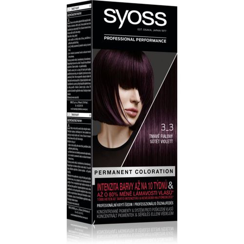 Color tinta permanente per capelli colore 3-3 Dark Violet - Syoss - Modalova