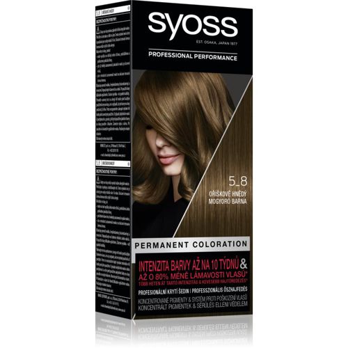 Color tinta permanente per capelli colore 5-8 Hazelnut Brown 2x50 ml - Syoss - Modalova