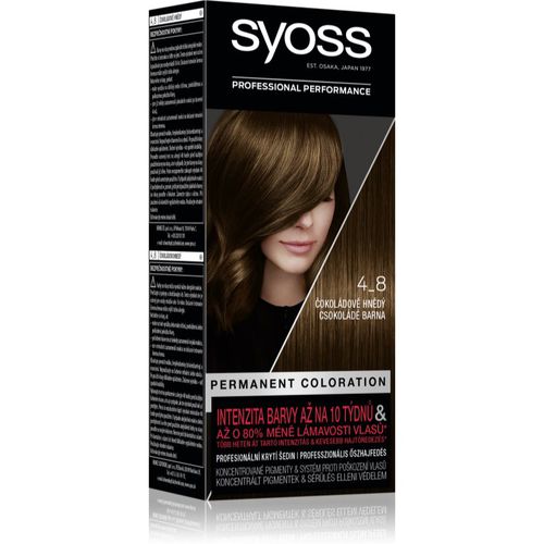 Color Permanent-Haarfarbe Farbton 4-8 Chocolate Brown - Syoss - Modalova