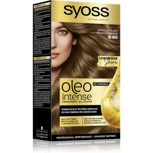 Oleo Intense tinte permanente para cabello con aceite tono 6-80 Hazelnut Blond 1 ud - Syoss - Modalova