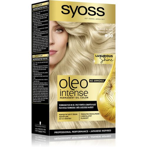 Oleo Intense tinta permanente per capelli con olio colore 9-10 Bright Blond 1 pz - Syoss - Modalova