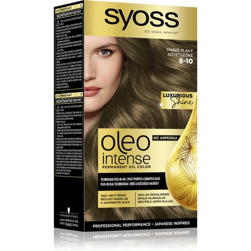 Oleo Intense tinte permanente para cabello con aceite tono 6-10 Dark Blond 1 ud - Syoss - Modalova