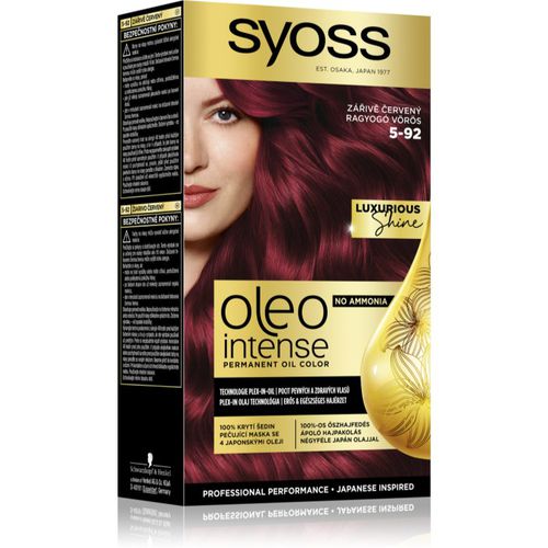 Oleo Intense tinta permanente per capelli con olio colore 5-92 Bright Red 1 pz - Syoss - Modalova