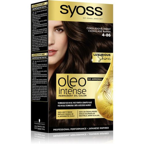 Oleo Intense tinta permanente per capelli con olio colore 4-86 Chocolate Brown 1 pz - Syoss - Modalova