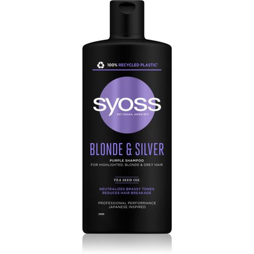 Blonde & Silver champú violeta para cabello rubio y canoso 440 ml - Syoss - Modalova