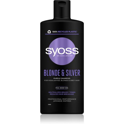 Blonde & Silver shampoo viola per capelli biondi e grigi 440 ml - Syoss - Modalova