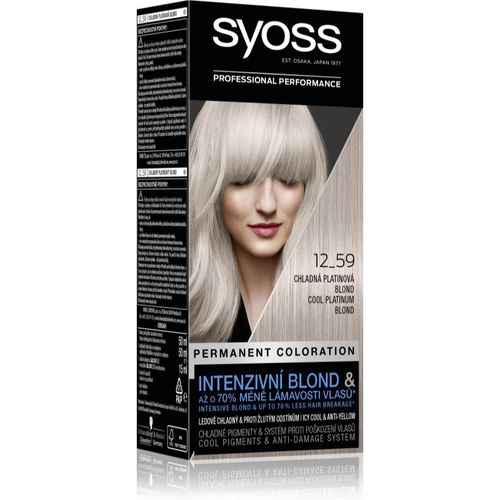 Cool Blonds tinta permanente per capelli colore 12-59 Cool platinum blond - Syoss - Modalova