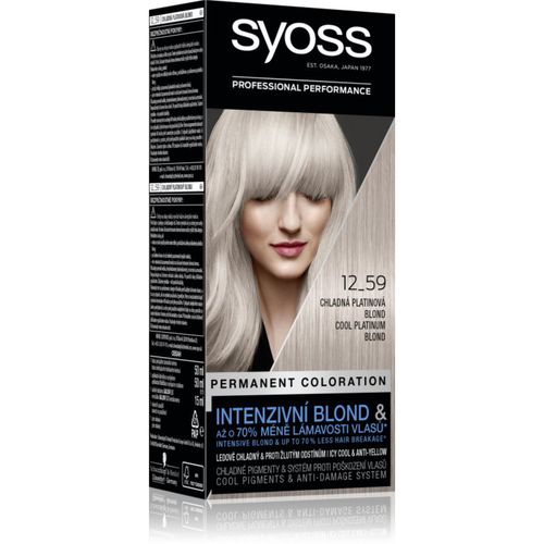 Cool Blonds tinte permanente para cabello tono 12-59 Cool platinum blond 1 ud - Syoss - Modalova