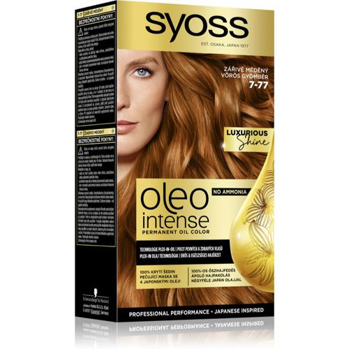 Oleo Intense Permanent-Haarfarbe mit Öl Farbton 7-77 Red Ginger 1 St - Syoss - Modalova
