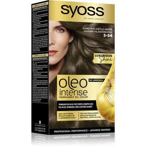 Oleo Intense Permanent-Haarfarbe mit Öl Farbton 5-54 Ashy Light Brown 1 St - Syoss - Modalova