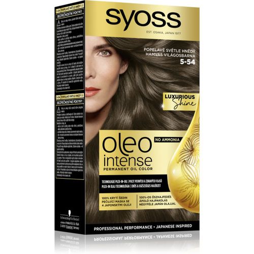 Oleo Intense tinta permanente per capelli con olio colore 5-54 Ashy Light Brown 1 pz - Syoss - Modalova